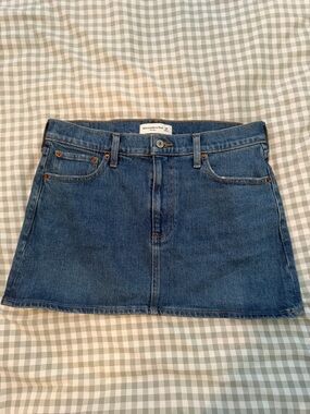Abercrombie & Fitch Blue Denim Mini Skirt